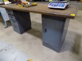 6' Work Bench with 4 Drawers and a Cabinet