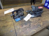Electrode Grinder and a Spin Roll Model 525M Roller Fixture