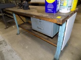 5' Wood Top Work Bench with 1 Drawer