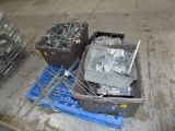 Pallet of Hangers and Fabricated Feet