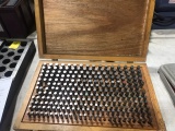 Pin Gauge Set in Wood Box, Missing a Few Pins