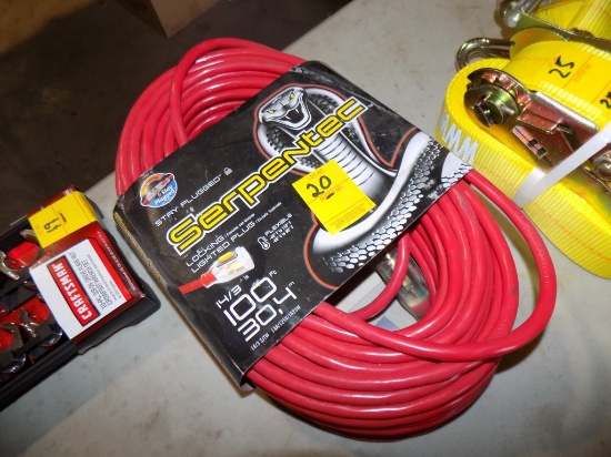 NEW Serpentec 100' Lighted End Extension Cord