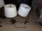 (2) SS Swing Out Lamps w/ Outlets in Base (2 x Bid Price)