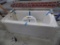 Aquatic Off-White Deep Fiberglass Bathtub w/Used Pedestal Sink