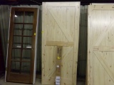 New Solid Pine Barn Door, 36'' x 84'' x 1 3/8'' w/ Barn Door hardware Set -