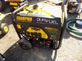Champion 9000W Dual Fuel Generator On Wheels, Elec. Start, Gas or Propane,
