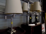 (3) Lamps, 2 Black Double Fixtures, 155 Swing Out, All Have Outlets in Base