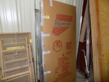 (2) Crackled Glass Sliding Shower Doors, (1) In Box, (1) Out Of Box