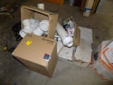 Group of PVC Pipe & Connectors, Armstrong Ceiling Tile & Sink & Faucet