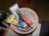 5 Gallon Bucket with Chisels & Sanding Trowels