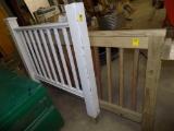 Wooden Railing Section, Approx. 8' & 4' Plastic Railing