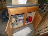 36'' Base Cabinet w/Countertop Full of Misc Hardware