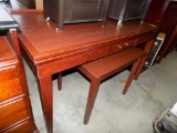 54'' Single-Drawer Table & Small Table Underneath