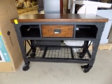 New Whalen, Portable Island, Work Bench Style w/ Maple Top On Wheels, Assem