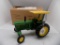 John Deere Tractor w/Yellow Canopy in 1/16 Scale, Not sure of Make, ''Made