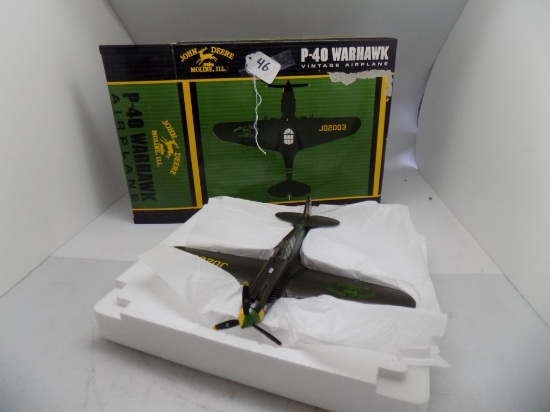 John Deere P-40 Warhawk Vintage Airplane by Spec Cast, 1995