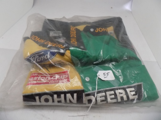 Size XXL John Deere NASCAR Pit Crew Button-Up Shirt