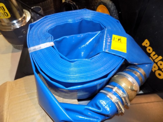 New 2'' x 50' Discharge Water Hose, Blue