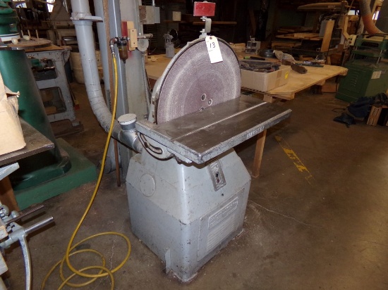 Kind + Collins Model 24-B 24'' Disc Sander, Phase ???