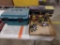 Makita Tool Box Full of Elec Items, Metal Tool Box & Box of Hole Saws