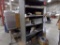 5 Tier Metal Shelf w/ Contents Incl. Conduit Line on Floor, Wiring Parts, W