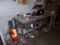 6' x 3' Workbench on Casters, w/Bottom Shelf & Contents - Stove Pcs, Cleani