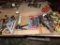 (3) Boxes w/Asst. Hand Tools, Hole Saws, Sips, Pliers, Squares, Rulers, Wir