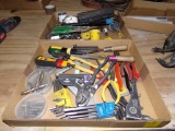(2) Boxes of Hand Tools, Riveters, Hole Saws, Files, Cutters, Pliers, Allen