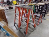 (2) 4' Werner Fiberglass Step Ladder (2x Bid Price)