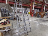(2) Alum Step Ladders, (1) 8' Werner & (1) 6' Werner