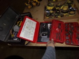 Sm. Metal Toolbox w/Misc. Hand Tools, Dbl Flaring Tool Kit, Partial Tap & D