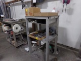 Alum. Fabricated 2 Tier Work Stand, 28''L x 22''D x 4'T