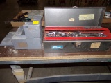 Metal Toolbox w/Wrenches & Sockets, Grp of Heavy Lead Corner Jigs