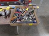 Box of Misc Hand Tools, Screwdrivers, Files, Big Drill Bits, Misc