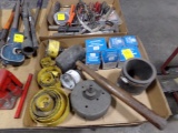 Box with Hole Saws, Rubber Mallet, Gr. Of Hardware