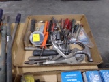 Box with Hammers, Screwdrivers, Vise Grop, Nut Driver, Etc.