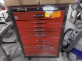 Homak 9 Drawer Tool Box with Contents, 26''W x 18'D
