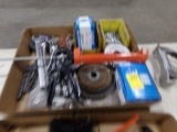 Box w/ Aluminum Welding Wire, Drill Bits,Open End Wrenches, Abrasaive Wheel