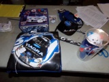 Group Of Mark Martin Collectibles - Bottle Opener, Gloves, Seat Cushion, Li