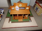 Hand Built Wooden Texaco Station - ''Grocery & Gas''