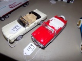 (2) 1:25 Scale Diecast Cars, Coca Cola Metropolitan Convertible And 1965 Mu