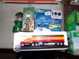 1:64 Honey Brown Tractor Trailer, A (2) Truck Ford Matchbox Set and an Avon