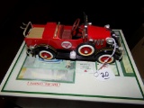 Conoco Fire Truck  1935 Gendron Pedal Car, Chrome Is Faded, Was Part Of A S