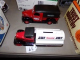 1:30 Scale 1931 Hawkeye Tanker Trucker ''Coastal'' And A 1:24 Scale Agway 1