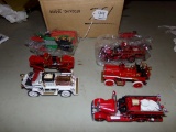 Group of (6) Antique Matchbox Fire Trucks