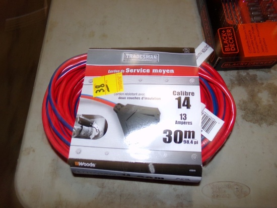 Woods 98' Extension Cord w/3-Way Plug