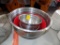 (3) Stainless Prep Bowls - (1) Red & (1) Plastic