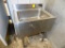 Eagle Stainless Steel 24'' Under Bar Draink Sink, NO Faucet