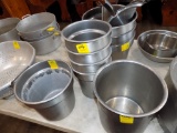 (9) Asst. Size Stainless Steel Prep Dishes