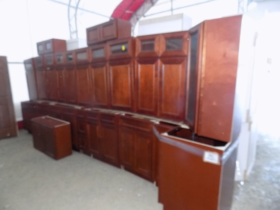 York Cherry ''Dream Kitchen Set'', Fancy with 30'' Upper Cabinets, Plus 12'